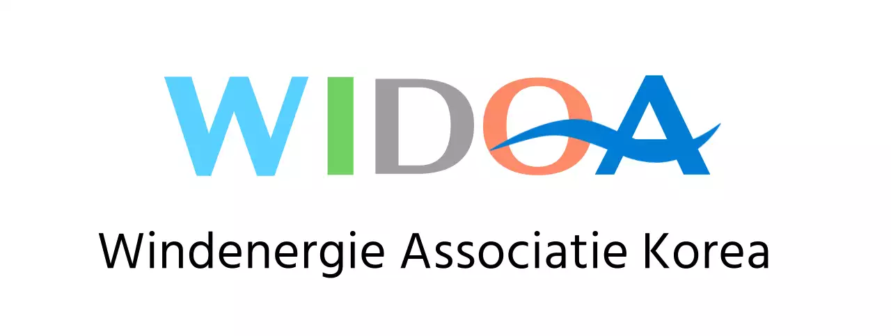 Veelkleurig logo van de windenergievereniging