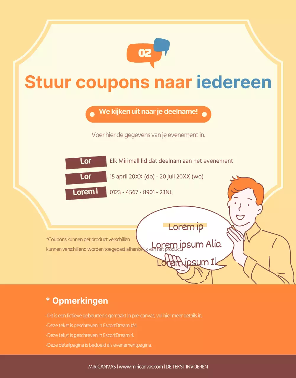 Evenementen verspreiden