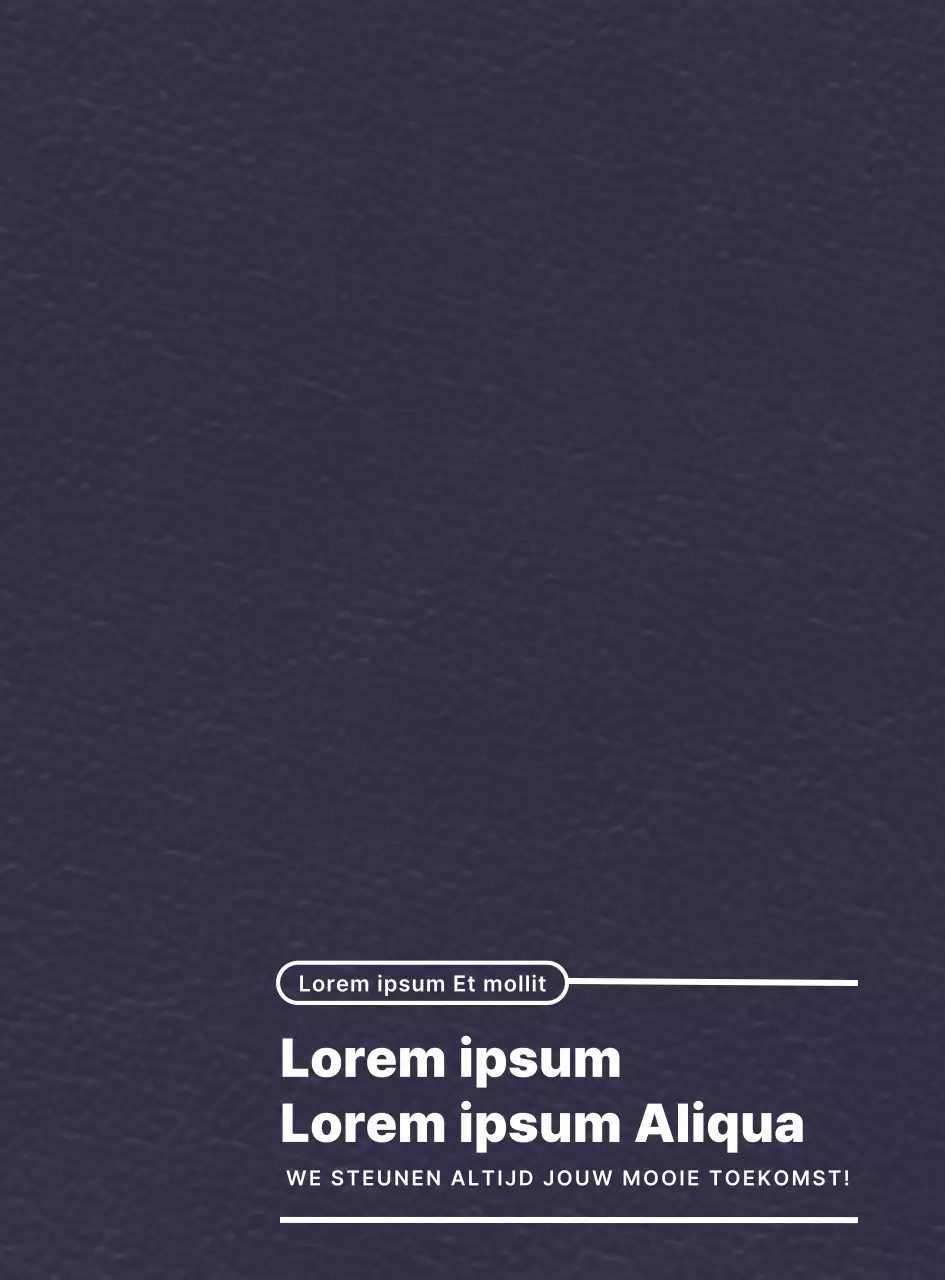 De universiteitsslogan benadrukken met een eenvoudig tekstlay-outconcept