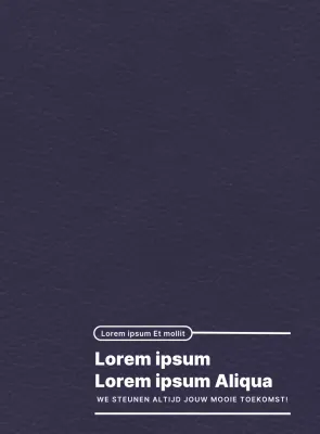 De universiteitsslogan benadrukken met een eenvoudig tekstlay-outconcept