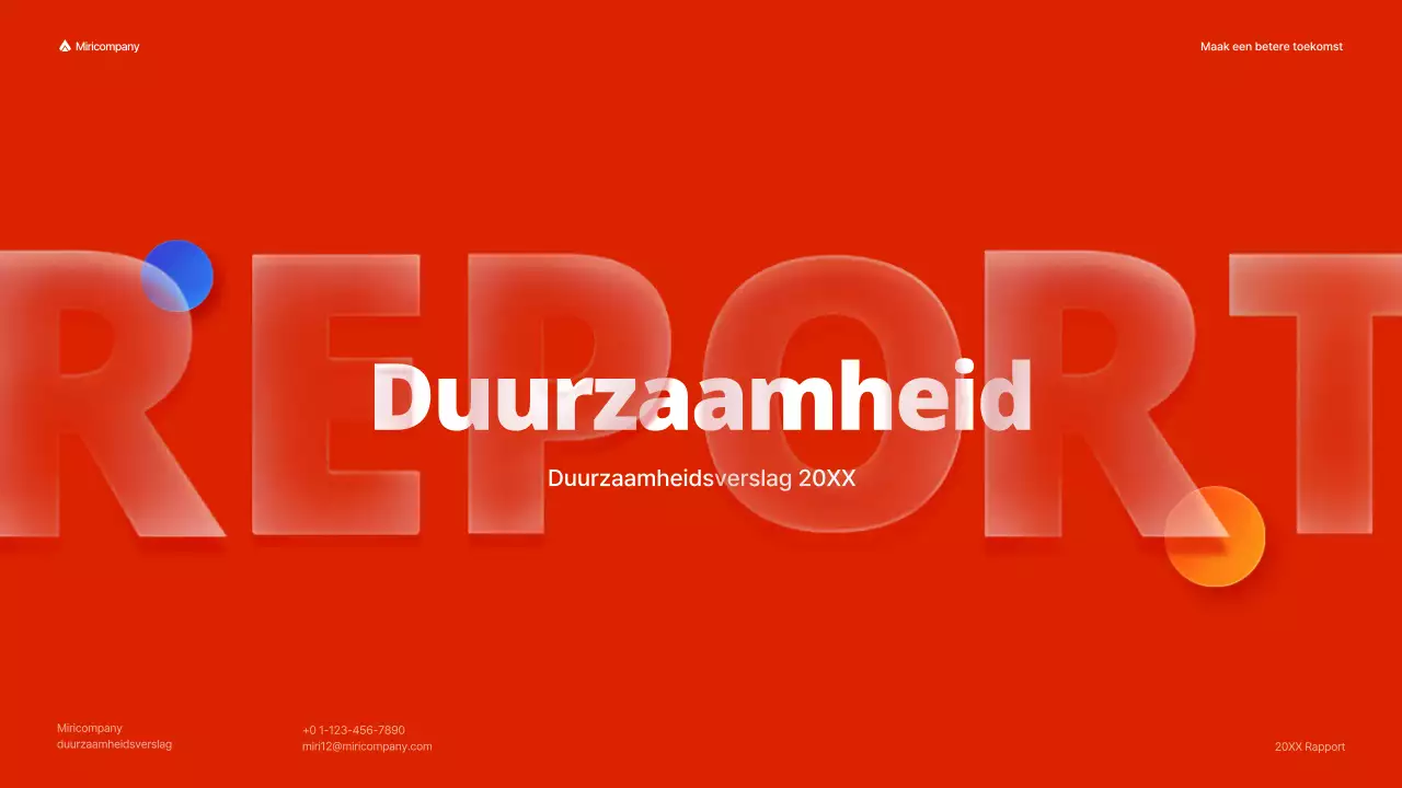 ESG-rapport met een rood, kleurrijk concept