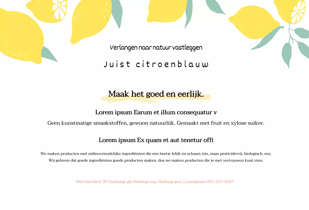 Geïllustreerde limonade ansichtkaart