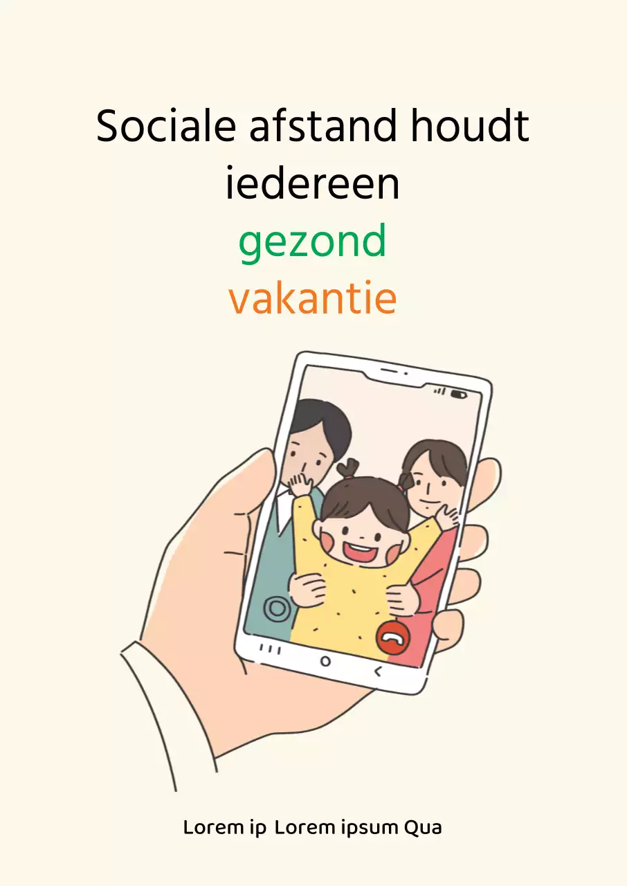 Beige en schone sociale afstand voor de Chuseok-vakantie