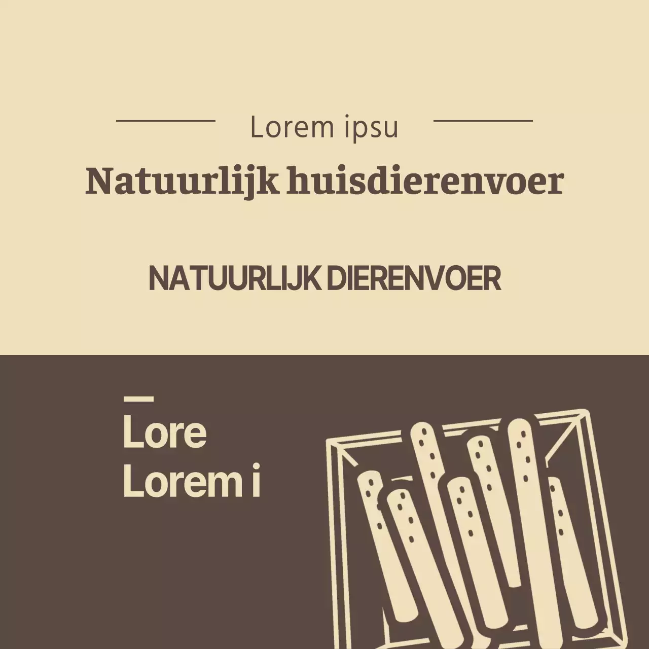 Natuurlijk voer voor huisdieren