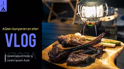 Een vlog over kamperen met een zwart-paarse twist