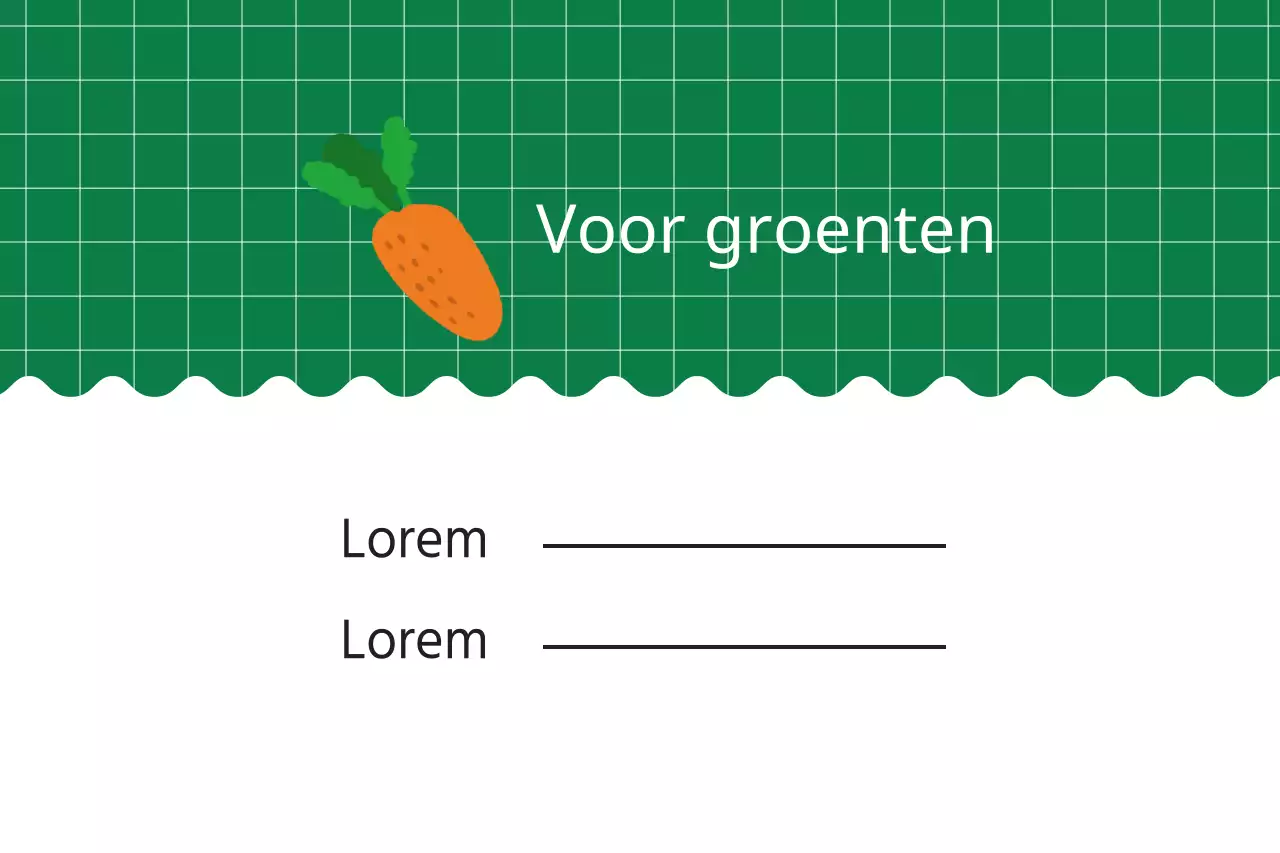 Voor groenten