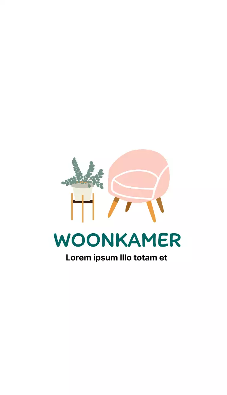 roze illustratie schoon interieur botanische tuin