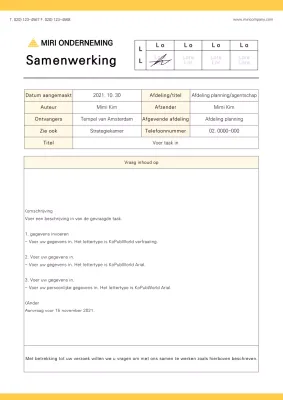 Geel-zwarte samenwerking