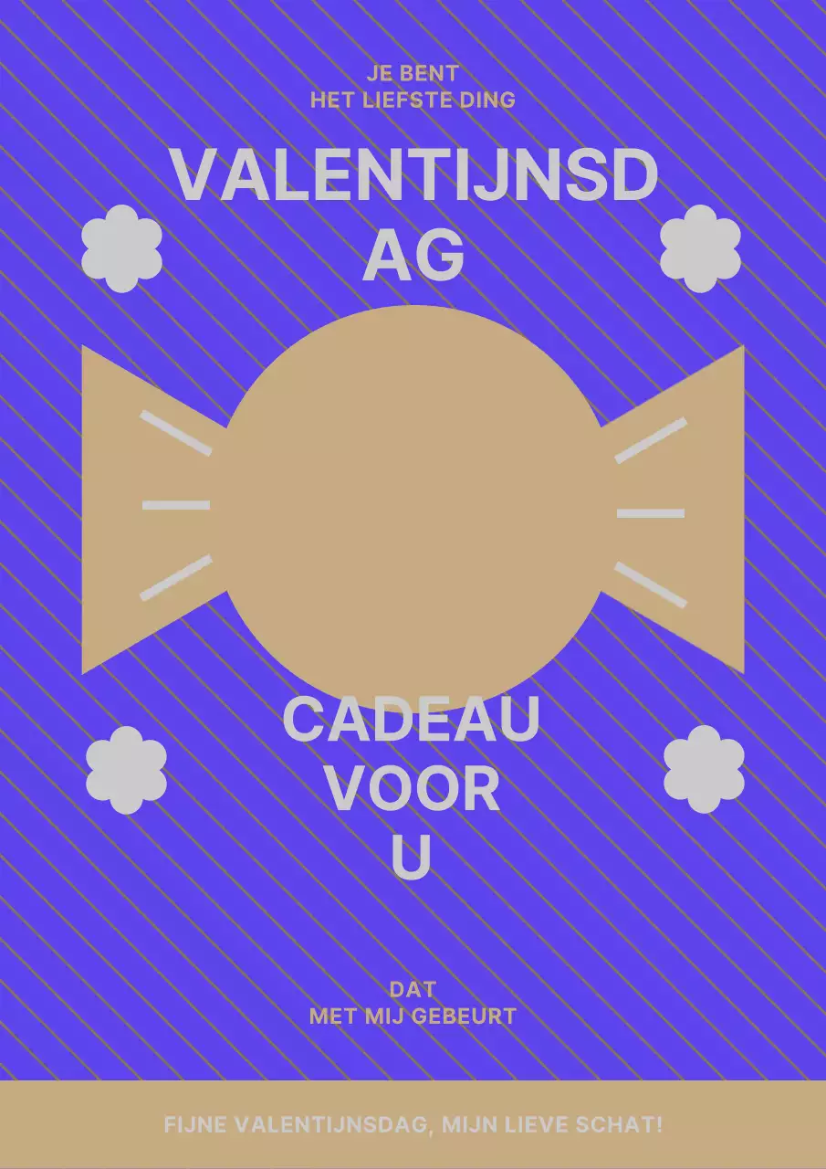 Witte dag in paars en bruin