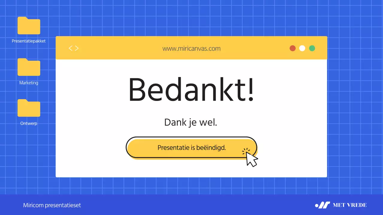 Een eenvoudig blauw en geel bedrijfsbriefhoofd