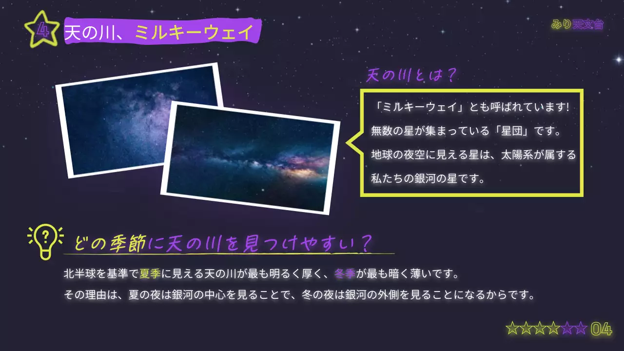 黒 楽しい 天体観測 ポスター プレゼンテーション