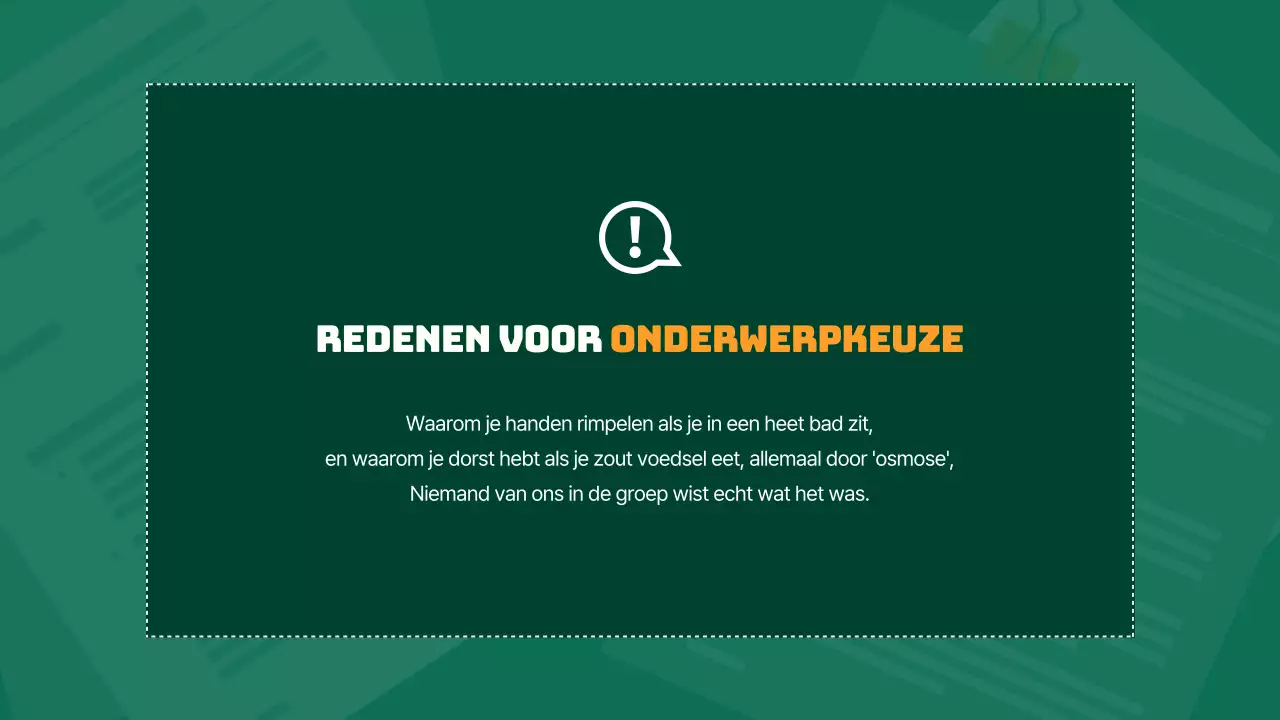 Nette wetenschappelijke labrapporten in groen en oranje