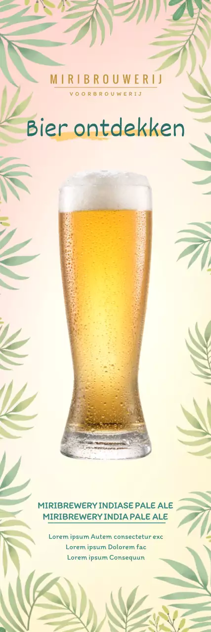 Tropische Craft Beer Banner