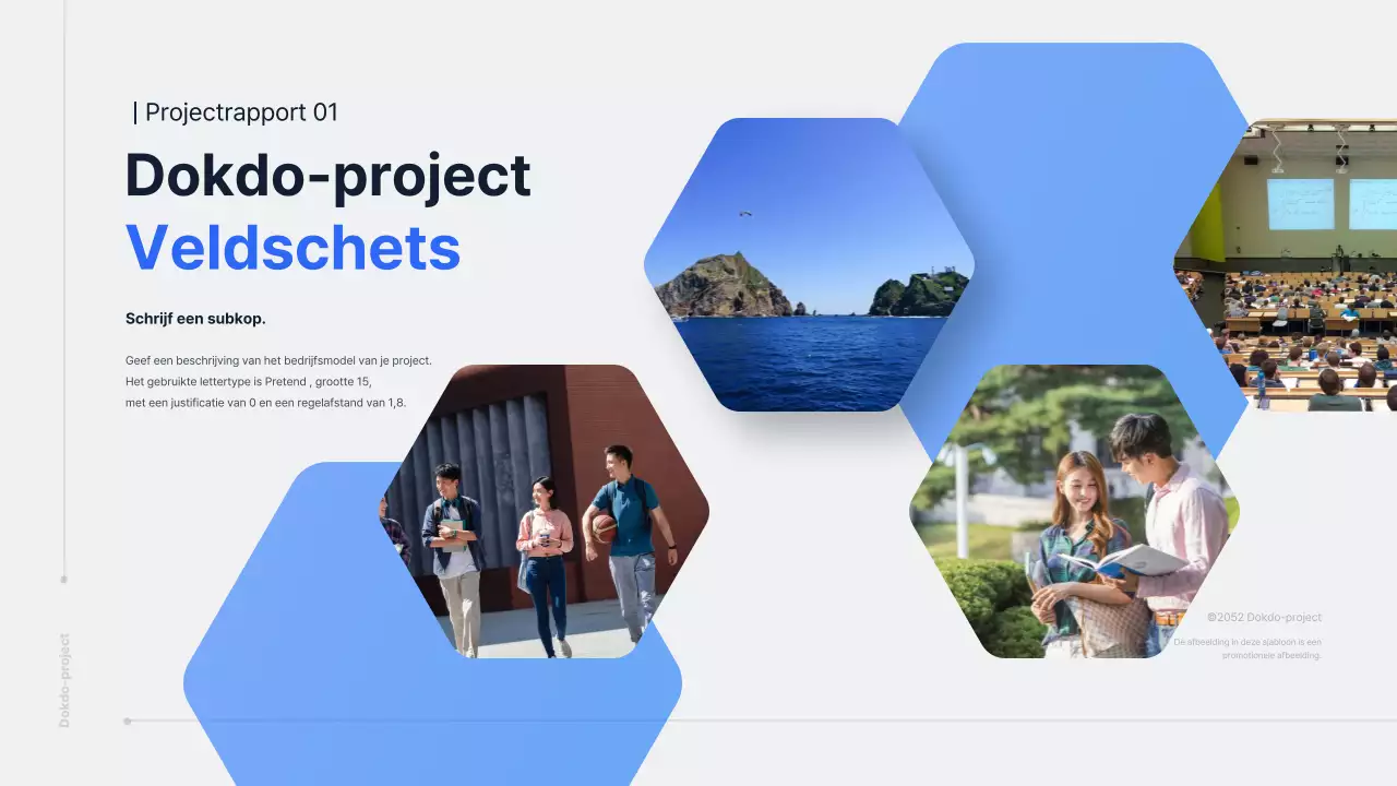 Presentatie over het Blauwe en Grijze Verdedigingsproject voor Dokdo