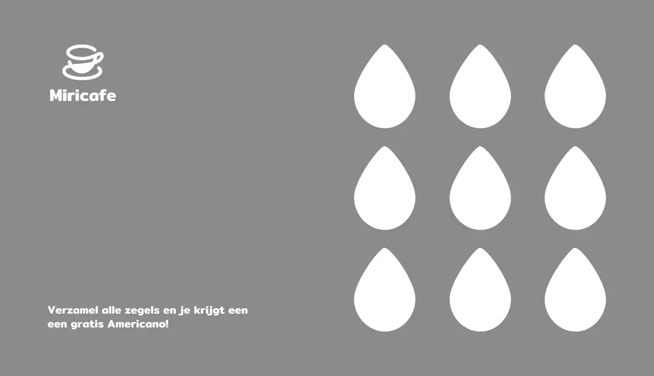 Café met een eenvoudig grijs koffiekopje