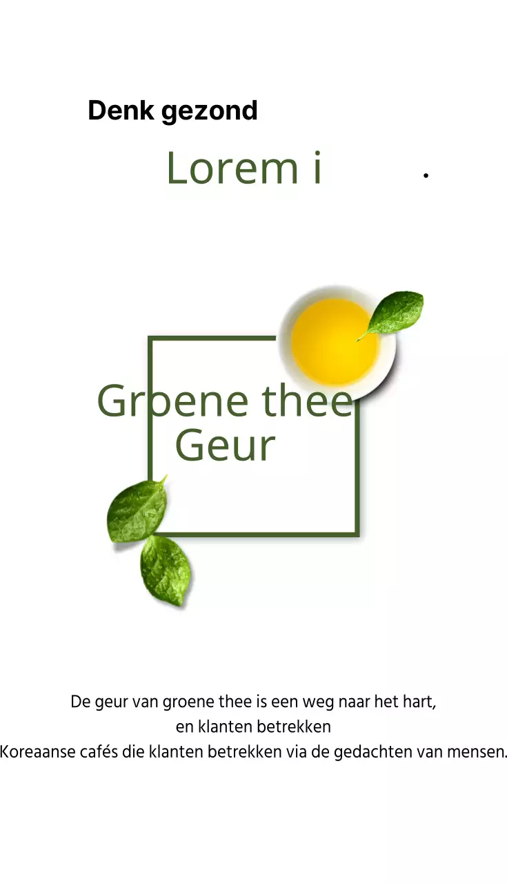 Groene thee geur