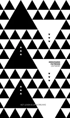 Modern patroon in eenvoudig zwart en wit