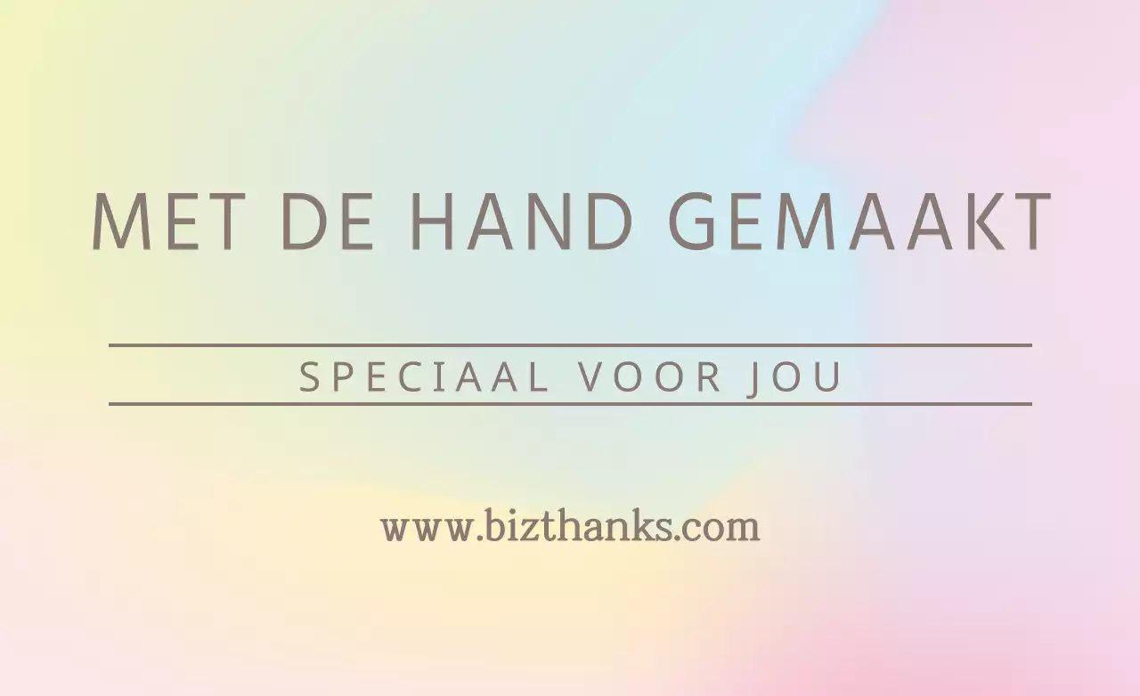 MET DE HAND GEMAAKT