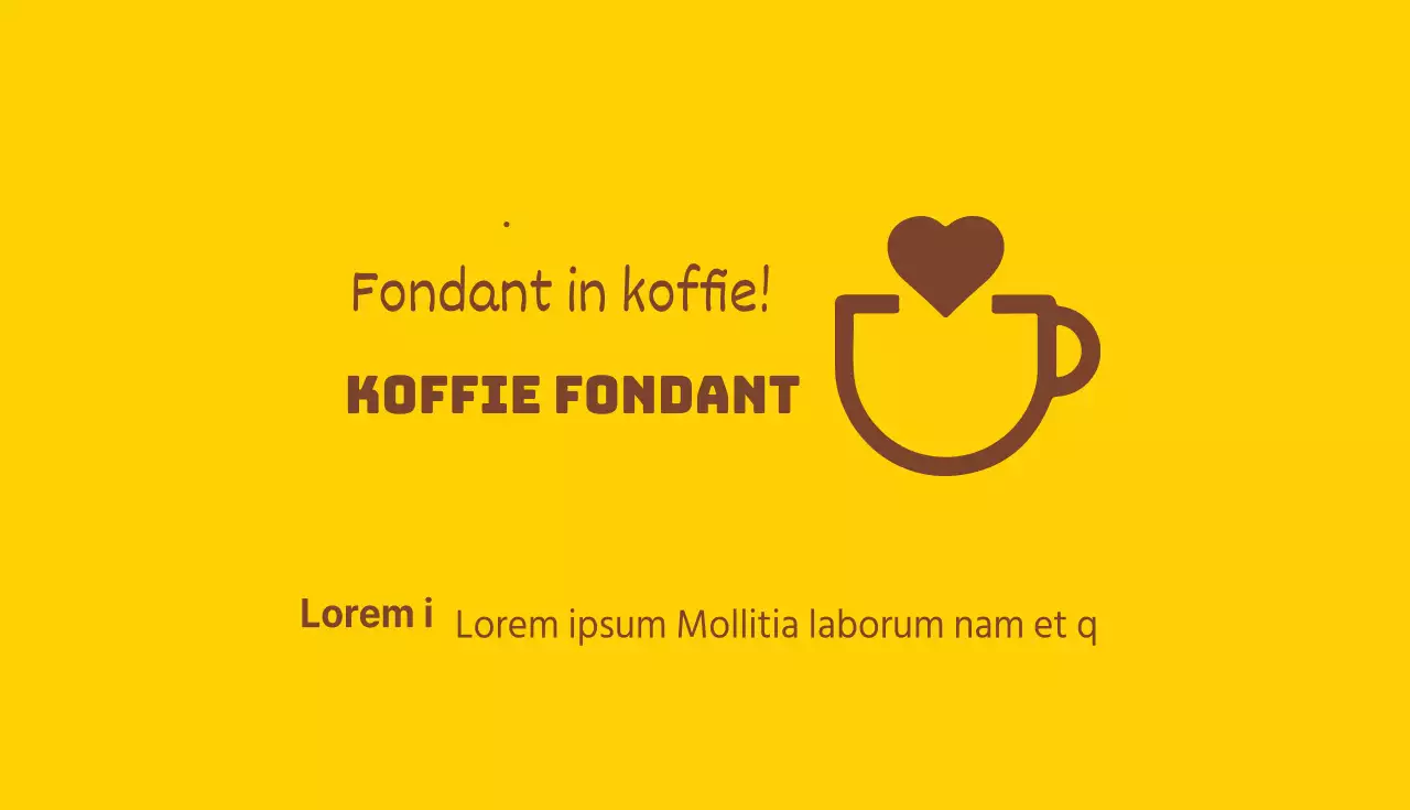 Koffie fondant