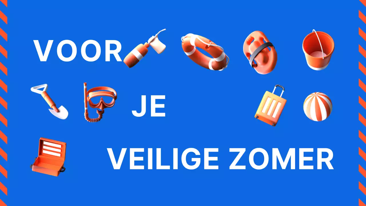 Een oranje en blauwe gids voor waterveiligheid in de zomer