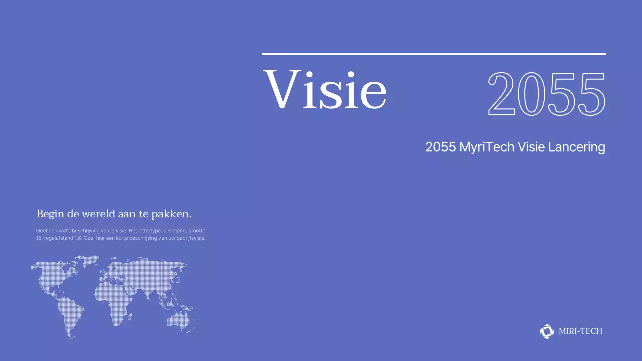 Eenvoudige evenementpresentatie in blauw en grijs