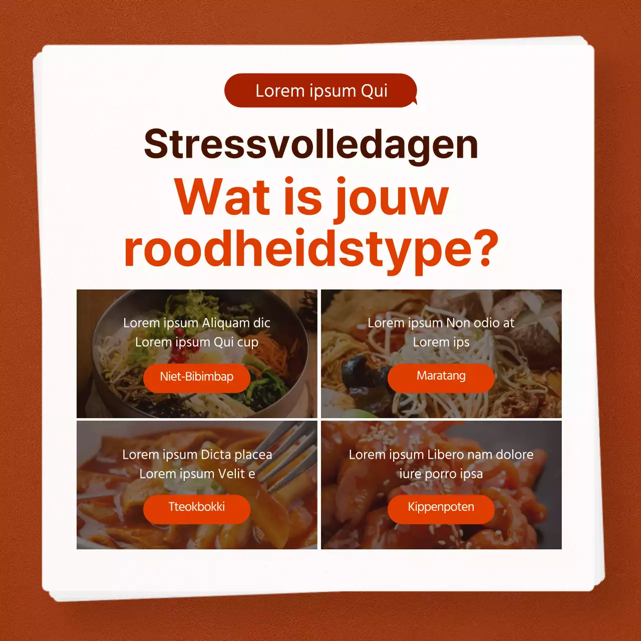 Pikante rode kaart nieuwsontwerp