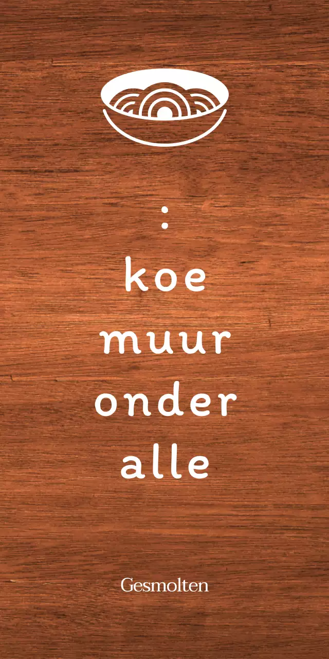 Eenvoudige Koreaanse restaurantborden met witte tekst en noedelillustraties