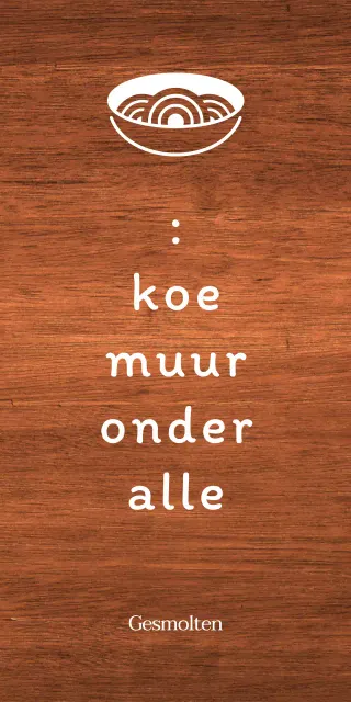 Eenvoudige Koreaanse restaurantborden met witte tekst en noedelillustraties