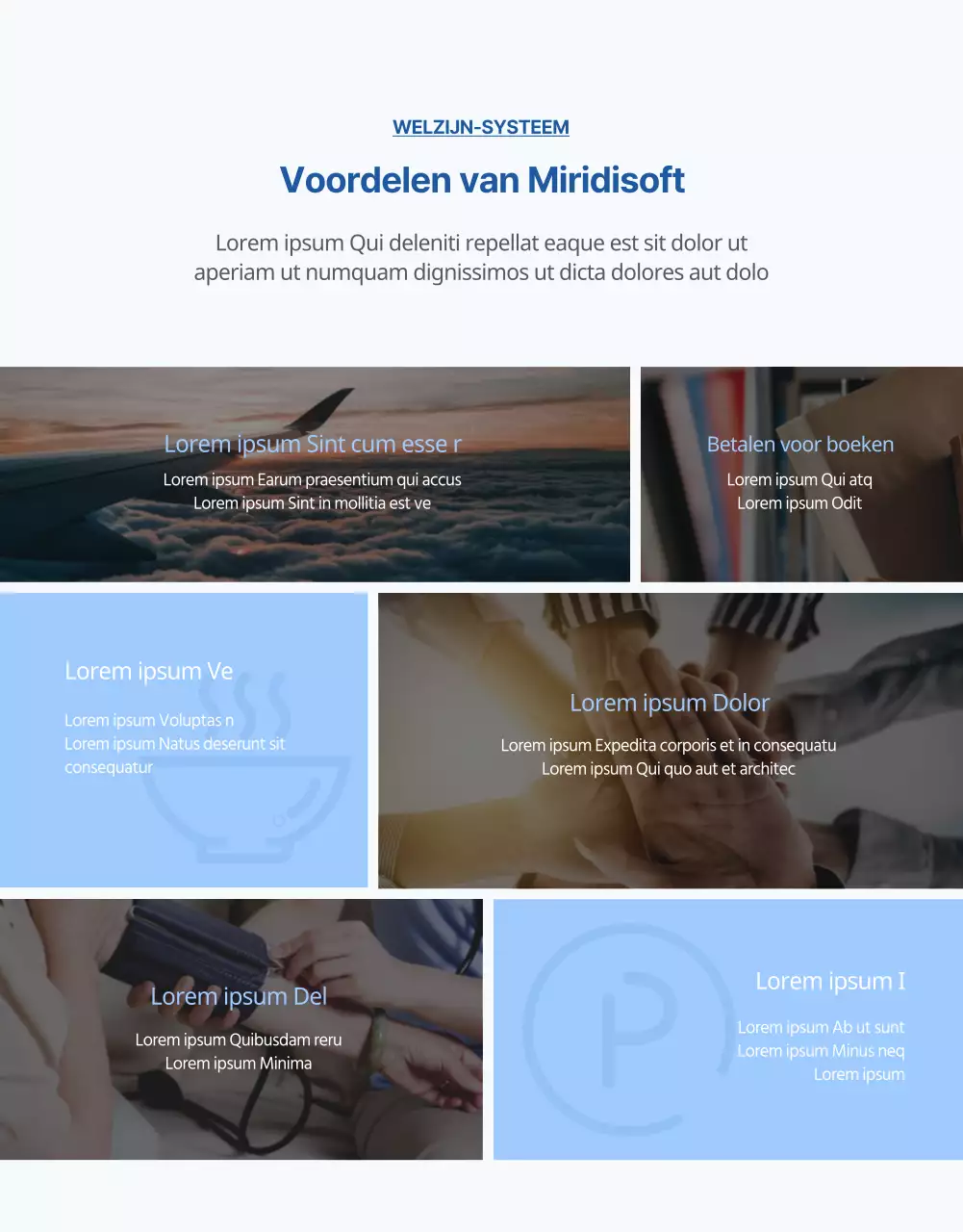 Marketer banen op de blauwe gradiënt