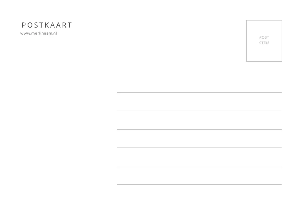 Eenvoudige ansichtkaart met foto