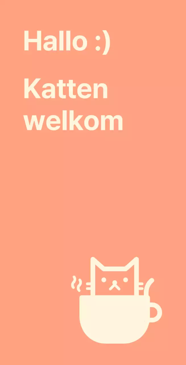 Kattencafé Valkyrie met katten op een roze roze achtergrond