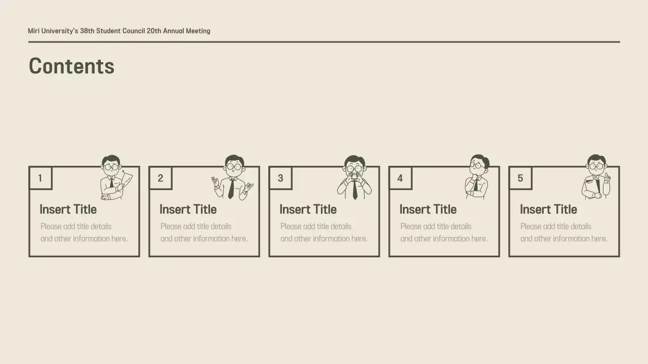 Beige Minimalist Meeting Agenda Presentation