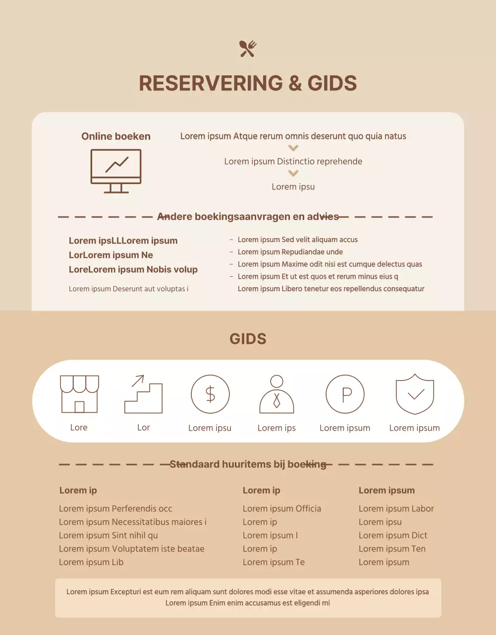 Twee stijlen in zachte beige tinten Gids voor het boeken van een gedeelde keuken en feestzaalverhuur