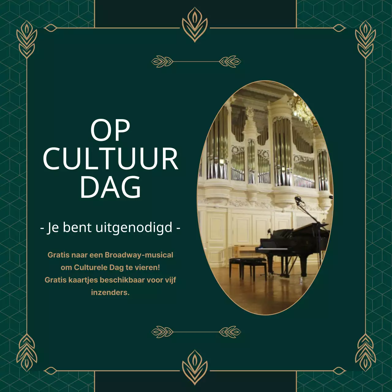 Uitnodigingen voor Cultuurdag
