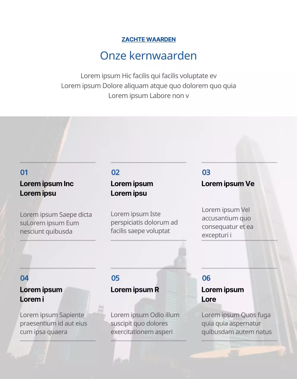 Marketer banen op de blauwe gradiënt