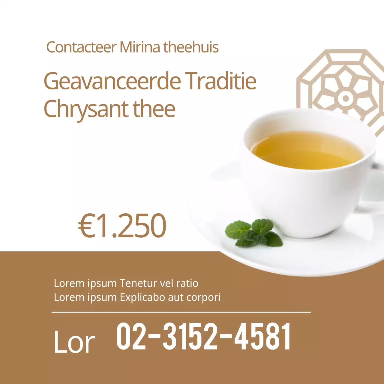 Luxe traditionele chrysantenthee