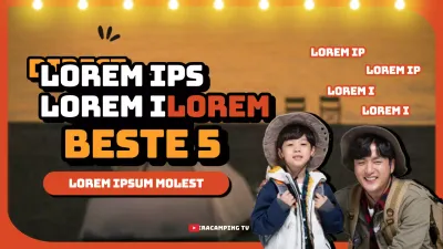 YouTube thumbnail van oranje camping reviews