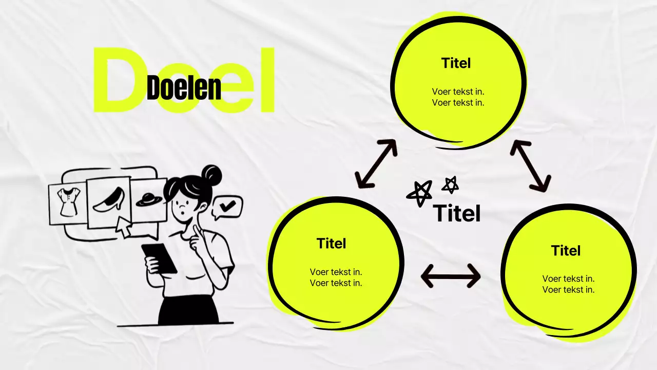 Eenvoudige studieminuten in geel en grijs