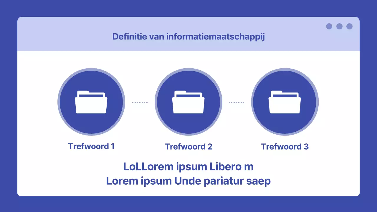 Eenvoudige blauw-witte presentatie voor functioneringsgesprekken