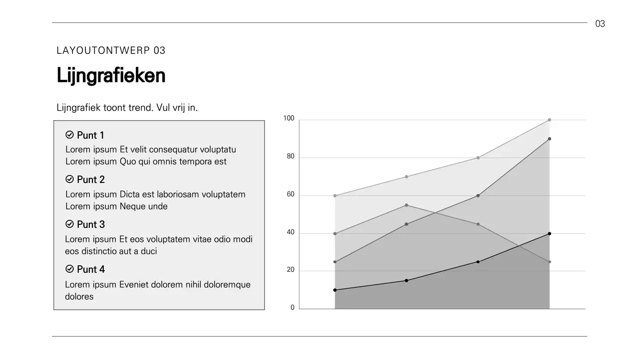 Een eenvoudig zakelijk rapport in zwart-wit