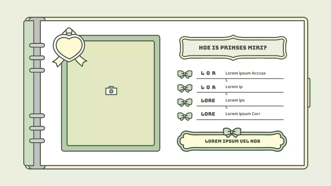 Schattige agenda concept presentatieset in lichtblauw en groen