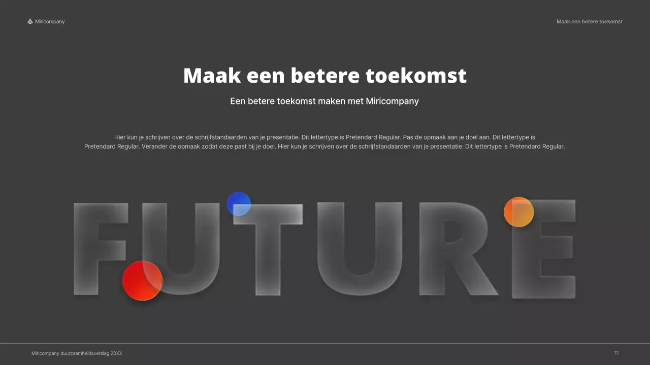 ESG-rapport met een rood, kleurrijk concept