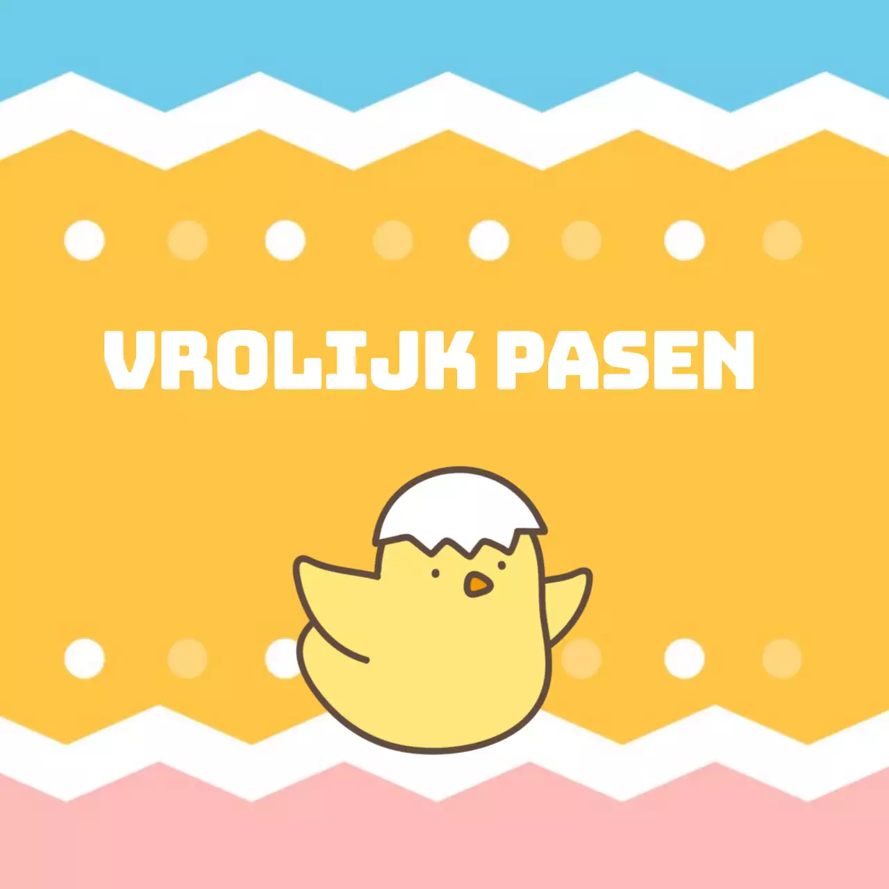 Patroon Schattige Paaskerk Stickers