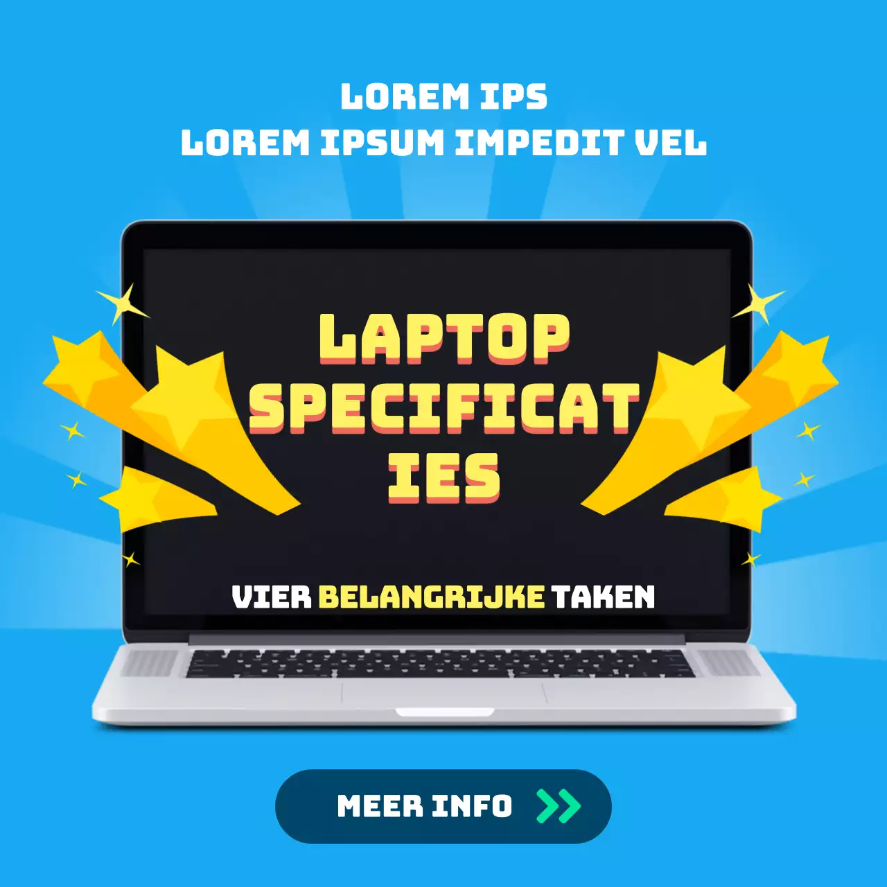 Blauwe eenvoudige tips voor het kopen van een laptop