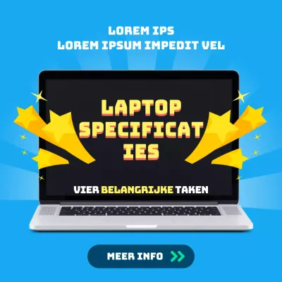 Blauwe eenvoudige tips voor het kopen van een laptop