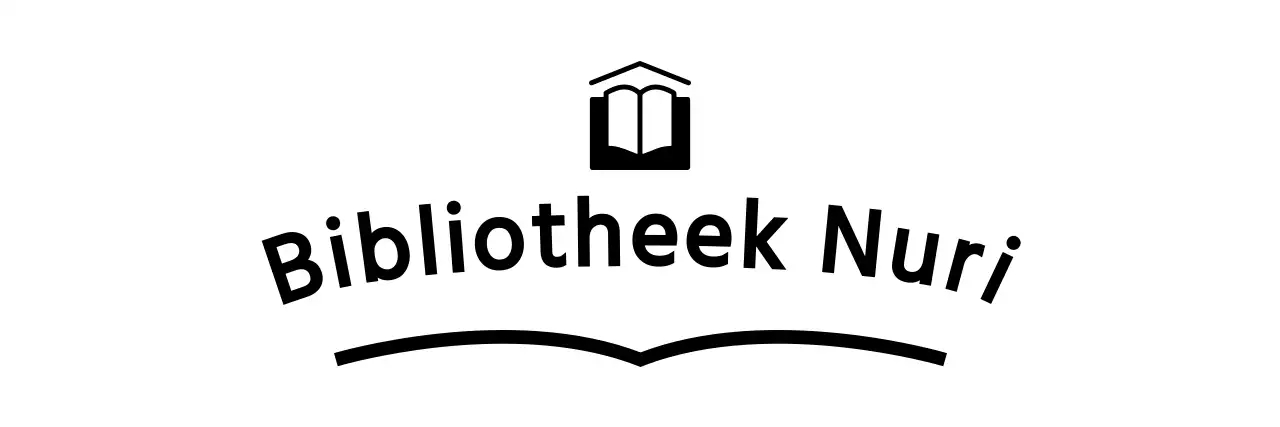 Openbare instelling bibliotheekcentrum met boekillustratie logo
