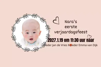 Eerste verjaardagsfeest