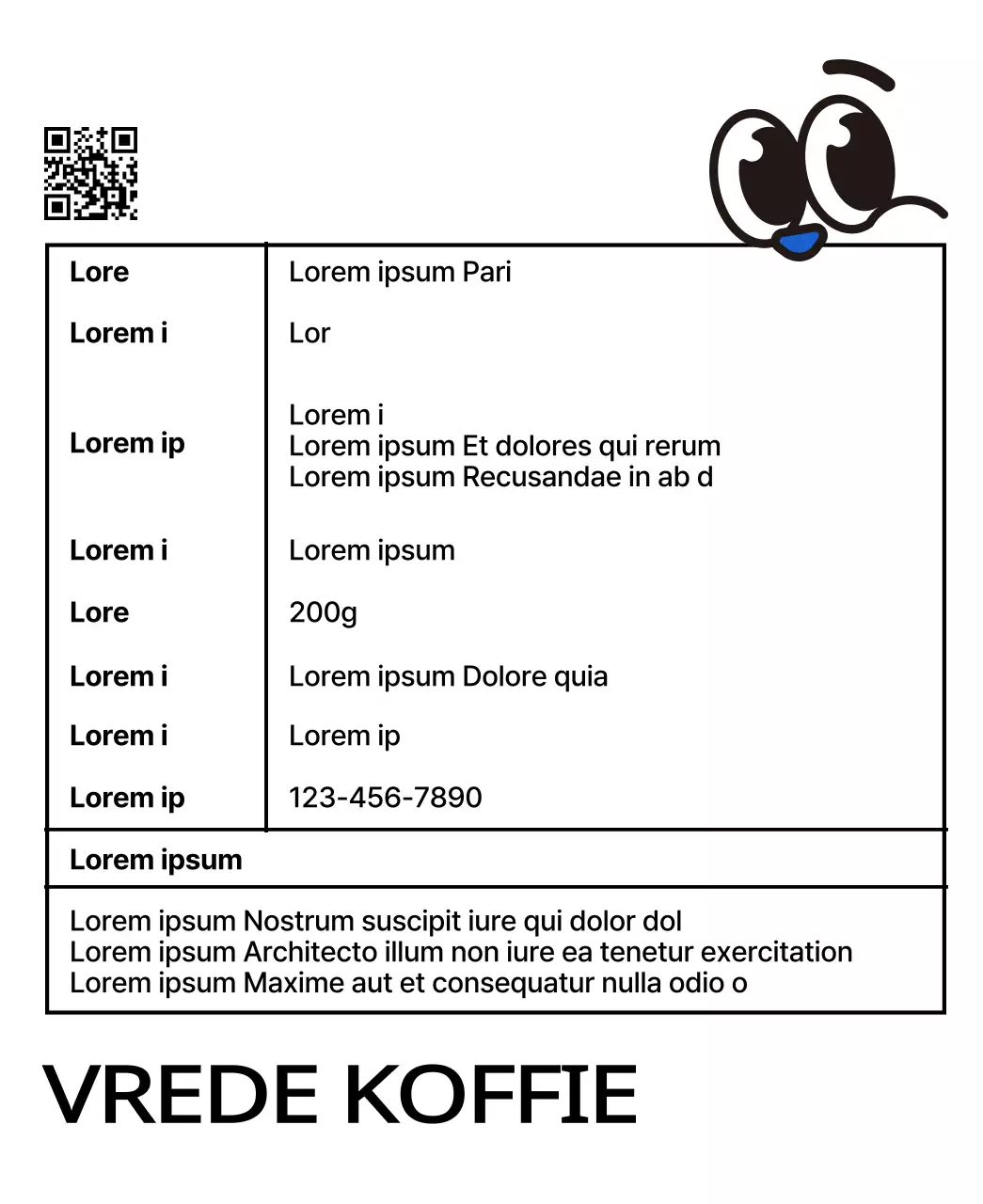 Schattig ontwerp koffiebonen met blauwe en rode koffiekop karakter illustraties