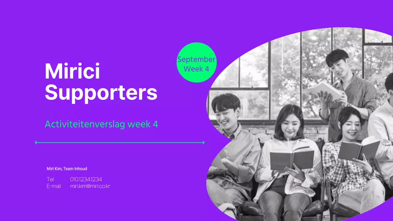 Paarse en neon trend in activiteitenrapporten van supporters