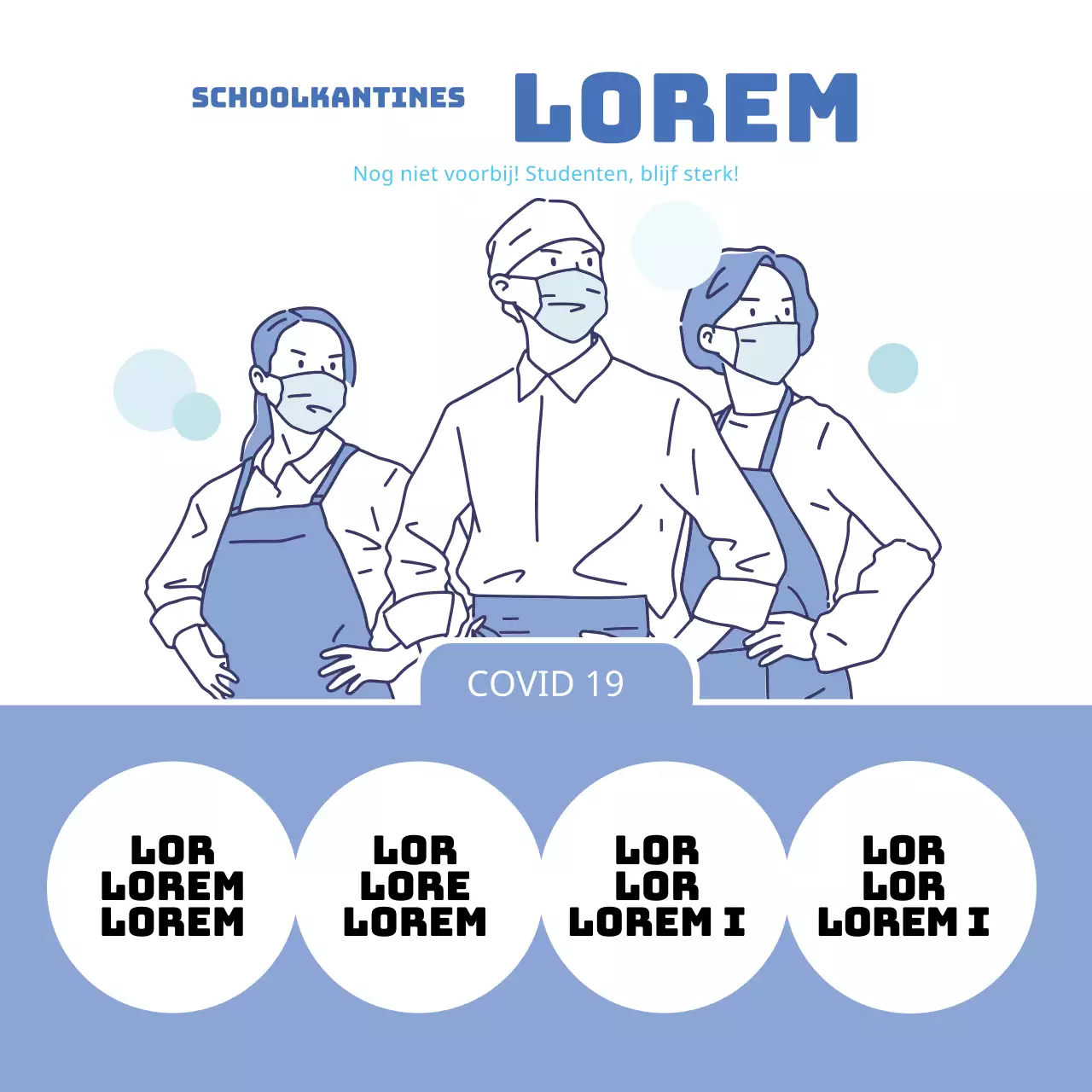 Blauw Corona Cafetaria Etiquette